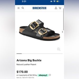 Birkenstocks. Arizona worn 2x